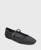 Kenneth Cole Jasper Calf Hair Ballet Flats Charcole Calf Hair