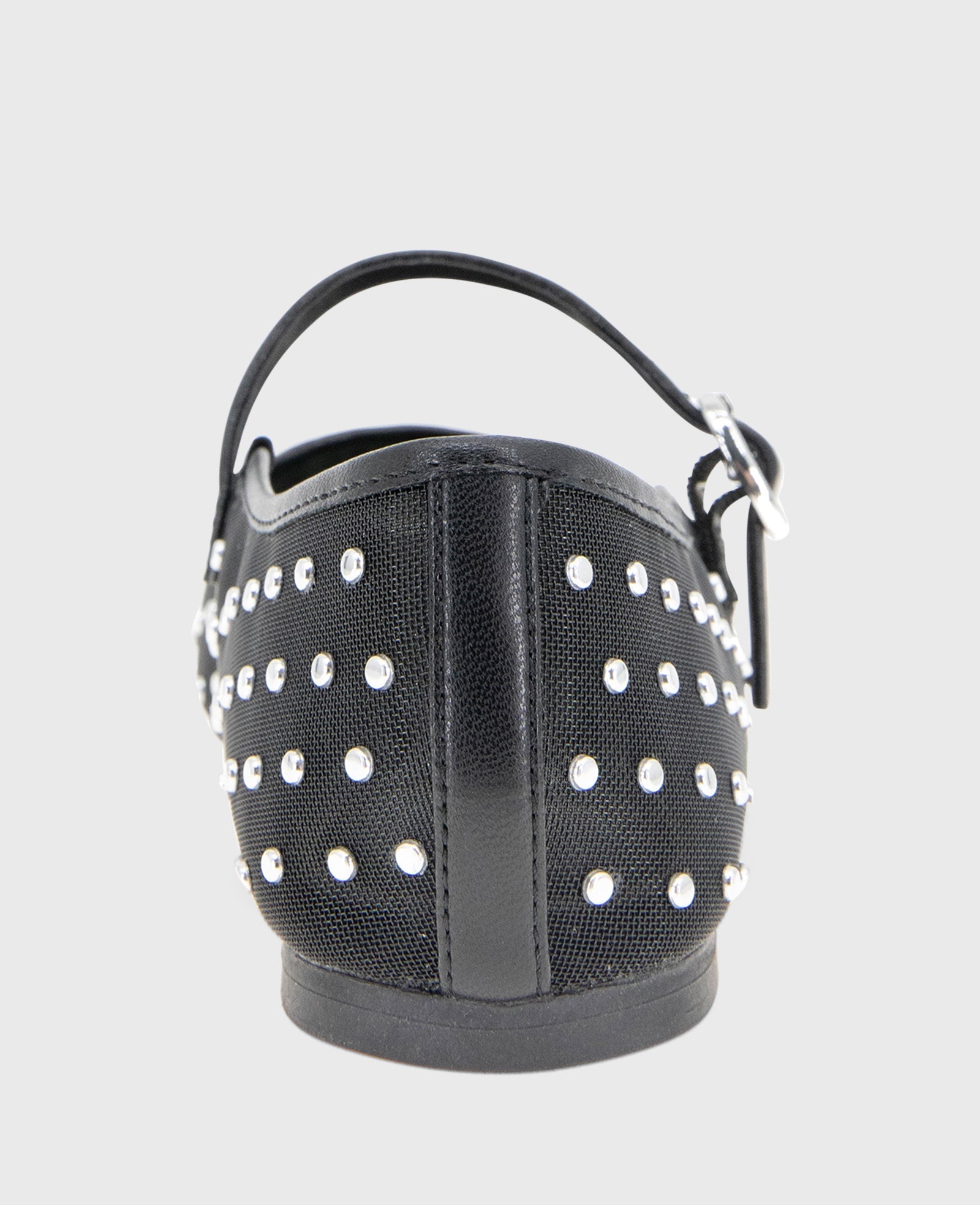 Kenneth Cole Jasper Mesh Micro Stud Ballet Flats Black Mesh