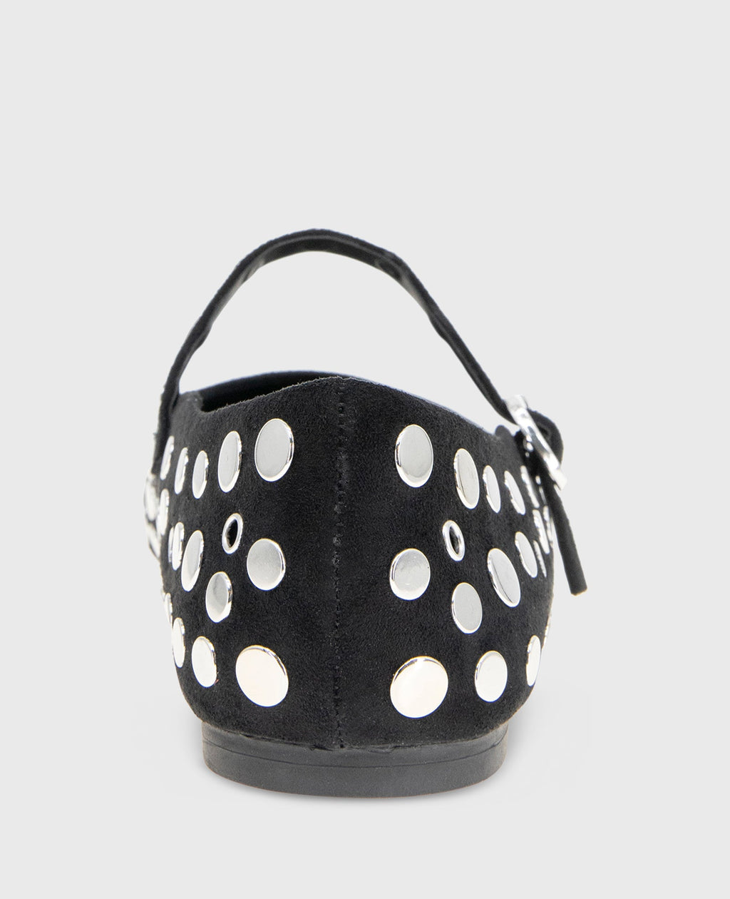 Kenneth Cole Jasper Suede Stud Ballet Flats Black