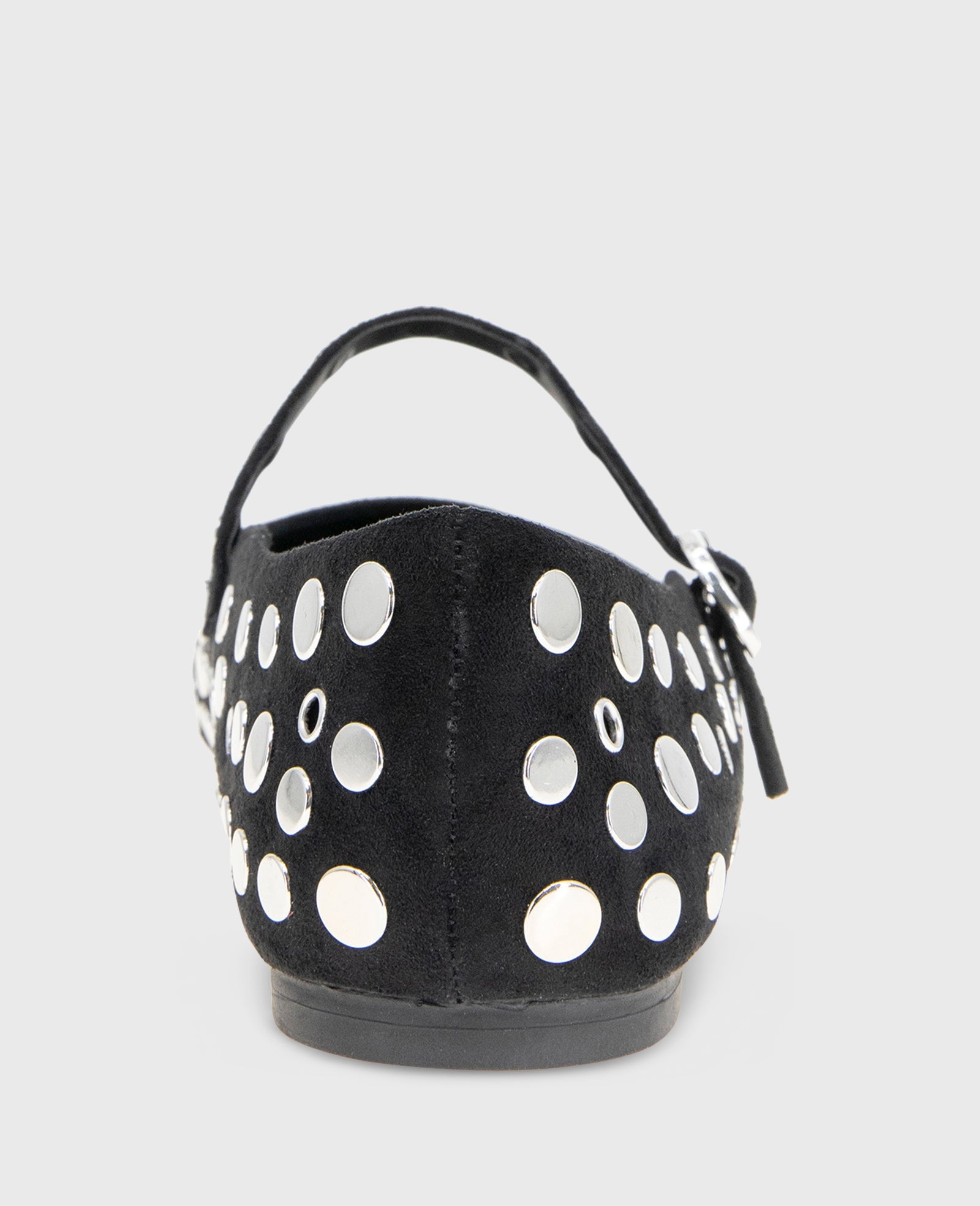 Kenneth Cole Jasper Suede Stud Ballet Flats Black