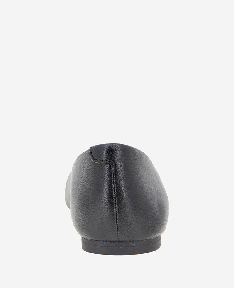 Kenneth Cole Johanna Leather Ballet Flats Black Leather