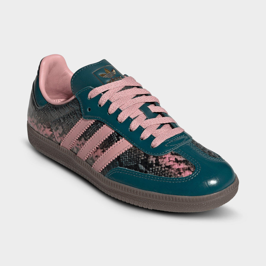 Women's adidas Originals Samba OG Crocodile Patent Leather Casual Shoes