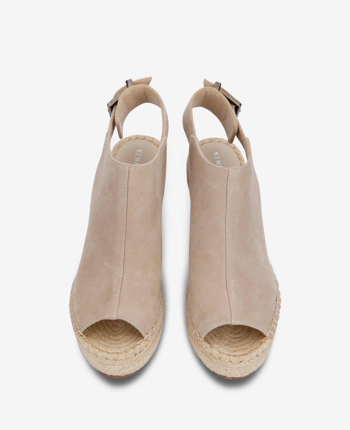 Kenneth Cole Olivia Wedge Espadrille Sandals Almond
