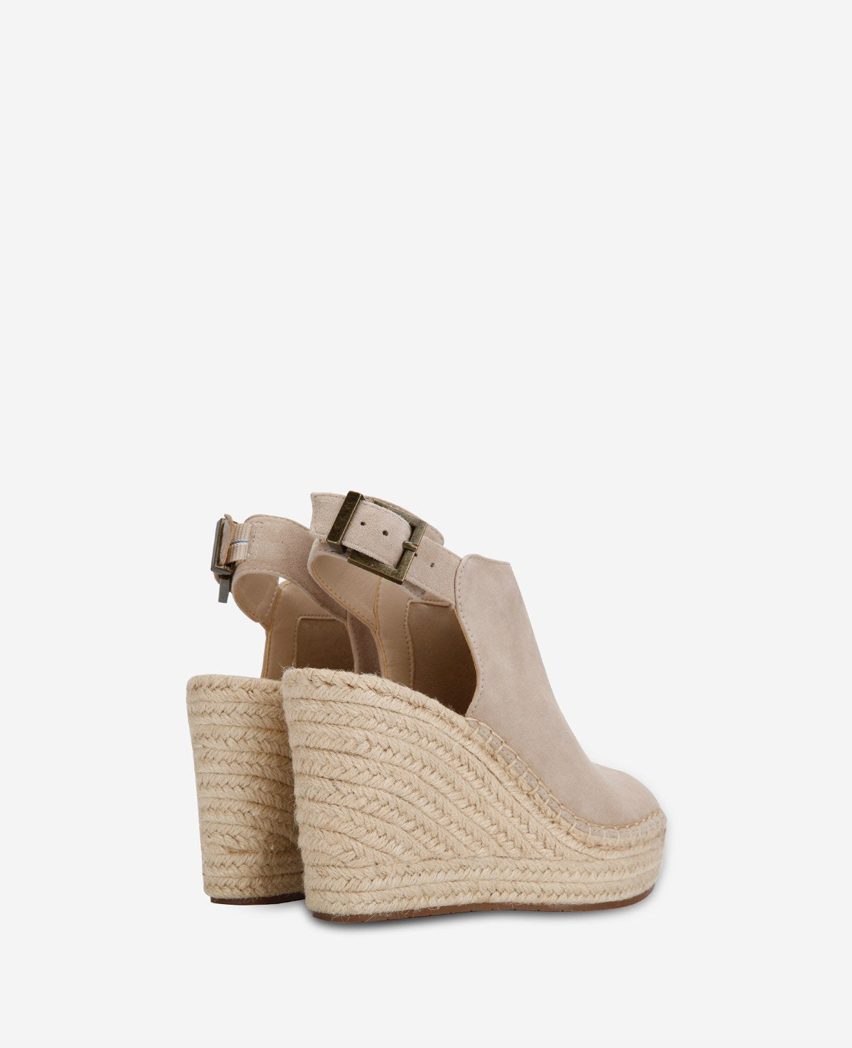 Kenneth Cole Olivia Wedge Espadrille Sandals Almond