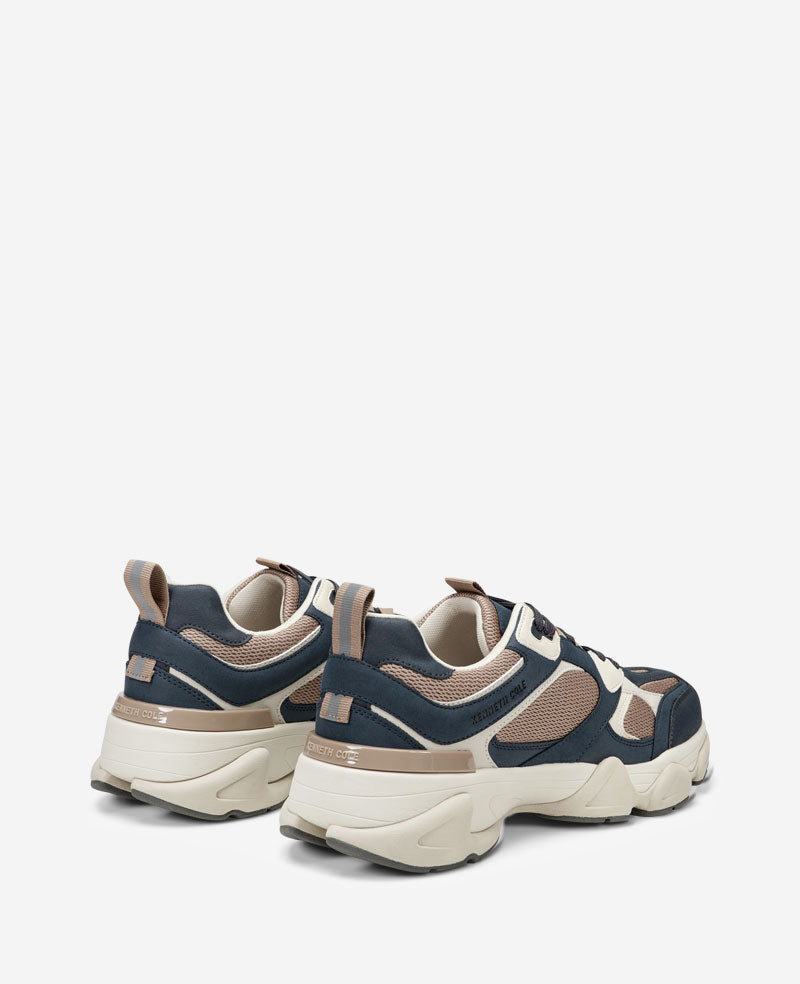 Kenneth Cole Alder Sneakers Washed Indigo/Taupe