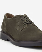 Kenneth Cole Winston Suede Derby Lace Ups Bark Suede
