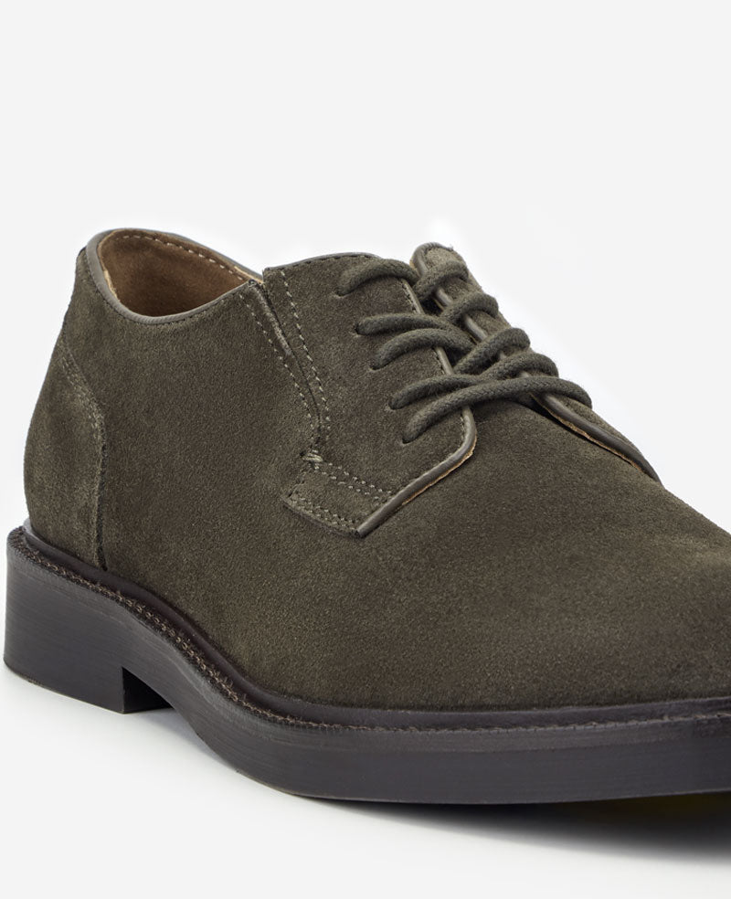 Kenneth Cole Winston Suede Derby Lace Ups Bark Suede