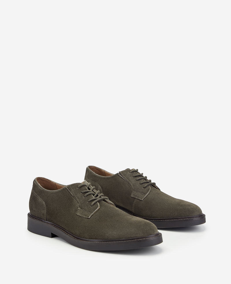 Kenneth Cole Winston Suede Derby Lace Ups Bark Suede