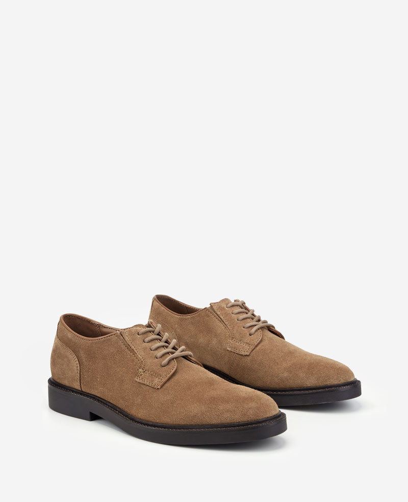 Kenneth Cole Winston Suede Derby Lace Ups Tobacco Suede