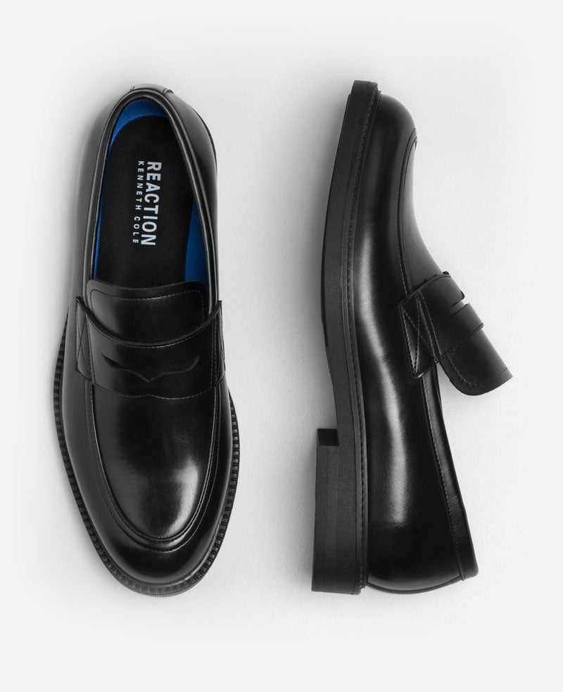Kenneth Cole Reaction - Anthony Penny Loafers Black