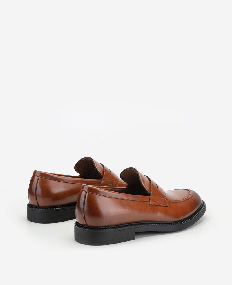 Kenneth Cole Reaction - Anthony Penny Loafers Cognac