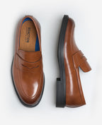 Kenneth Cole Reaction - Anthony Penny Loafers Cognac