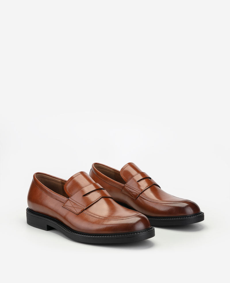 Kenneth Cole Reaction - Anthony Penny Loafers Cognac