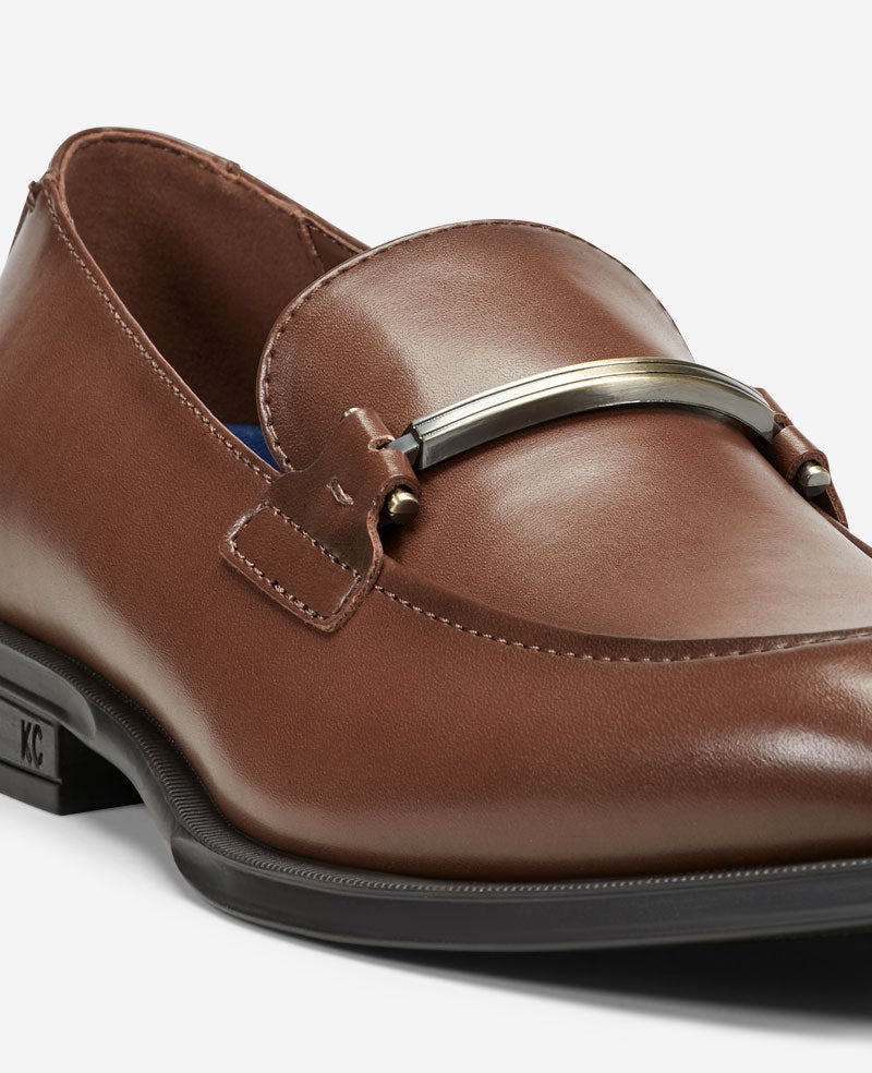 Kenneth Cole Reaction - Armand2 Apron Toe Bit Loafers Cognac