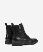 Kenneth Cole Reaction - Captain Cap Toe Double Zip Combat Boots Black