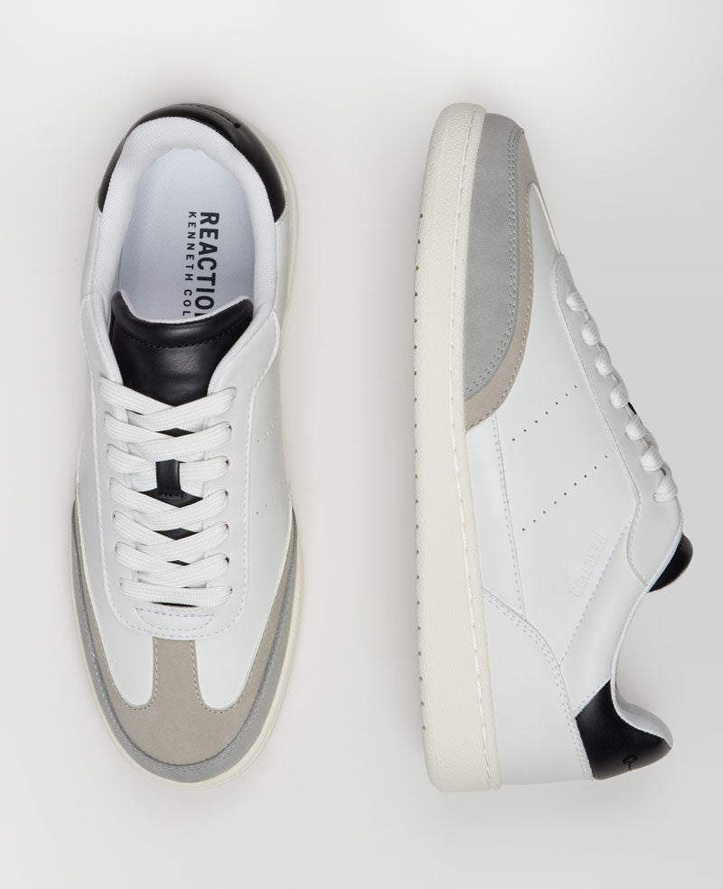 Kenneth Cole Reaction - Elliot Sneakers White/Lt Grey/Ultimate Grey/Black