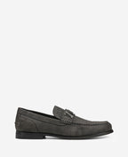 Kenneth Cole Reaction - Estate Belt Loafers Charcole Faux Suede