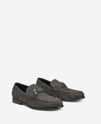 Kenneth Cole Reaction - Estate Belt Loafers Charcole Faux Suede