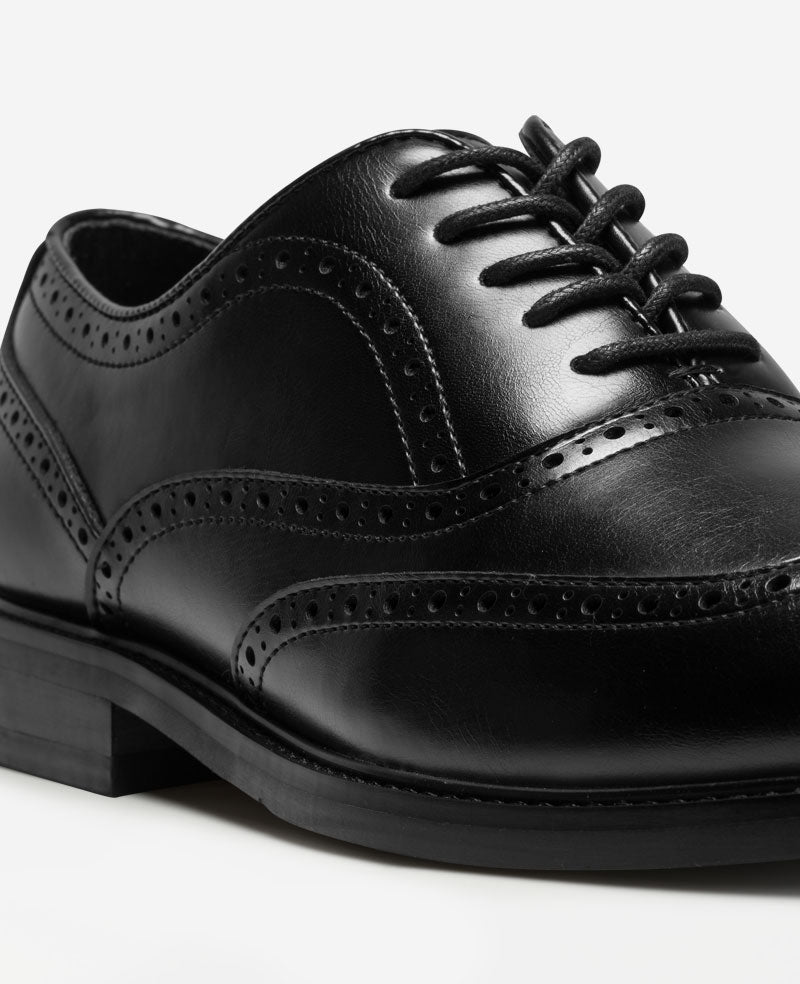 Kenneth Cole Reaction - Lance Wingtip Brogue Oxfords Black