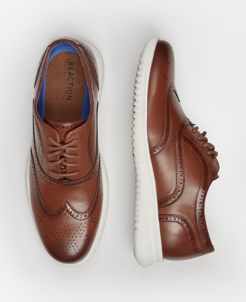 Kenneth Cole Reaction - Nio Wing Lace Ups Tan