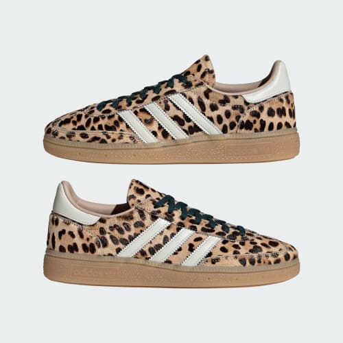 Women's Adidas Leopard Print Handball Spezial Shoes
