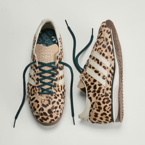 Women's Adidas Leopard Print SL 72 OG Shoes