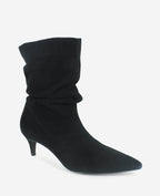 Kenneth Cole Marsha Suede Kitten Heel Booties Black Suede