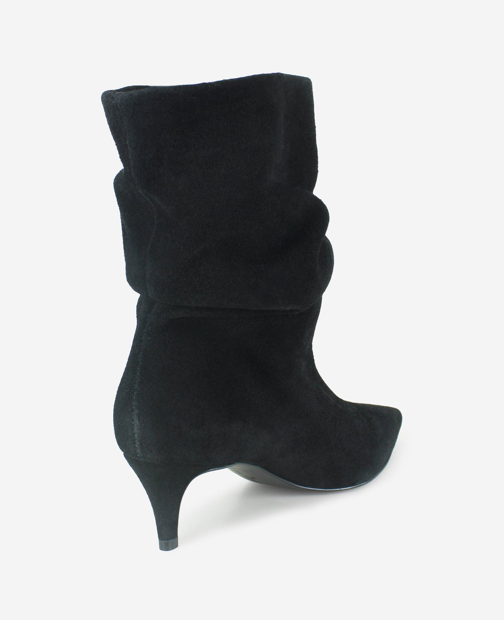 Kenneth Cole Marsha Suede Kitten Heel Booties Black Suede