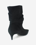 Kenneth Cole Marsha Suede Kitten Heel Booties Black Suede