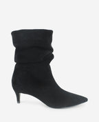 Kenneth Cole Marsha Suede Kitten Heel Booties Black Suede