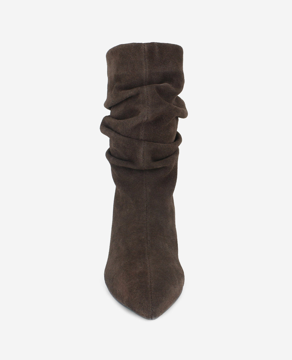Kenneth Cole Marsha Suede Kitten Heel Booties Chocolate Suede