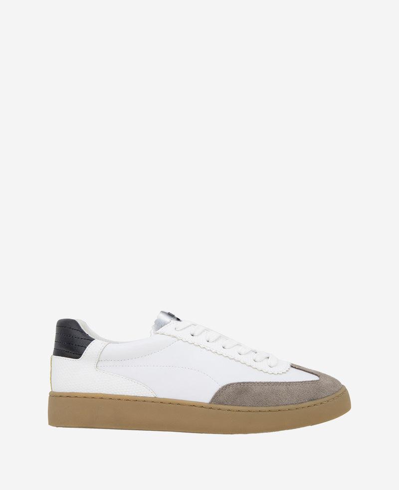Kenneth Cole Sam Leather Sneakers Grey/White