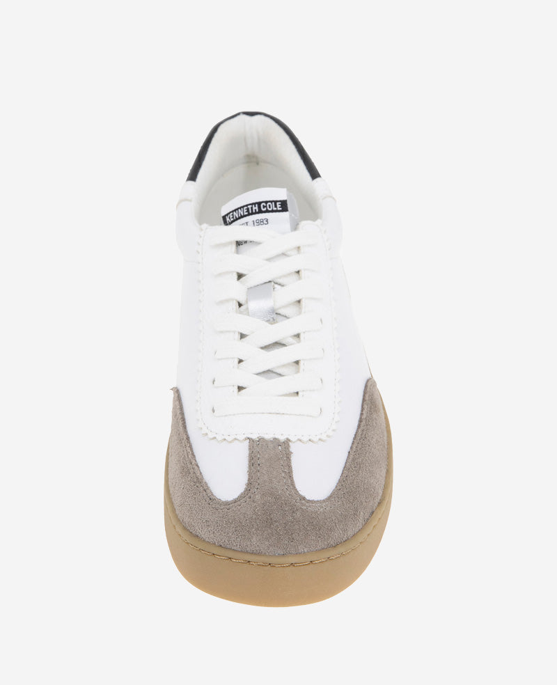 Kenneth Cole Sam Leather Sneakers Grey/White