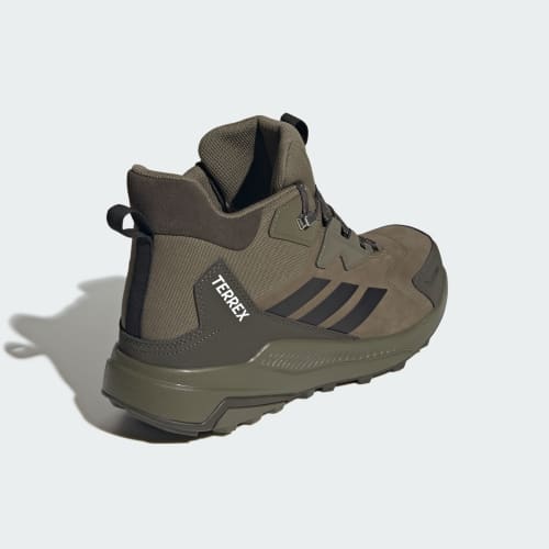 Men's Adidas Terrex Anylander Leather Mid Climaproof Hiking Shoes
