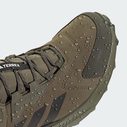 Men's Adidas Terrex Anylander Leather Mid Climaproof Hiking Shoes