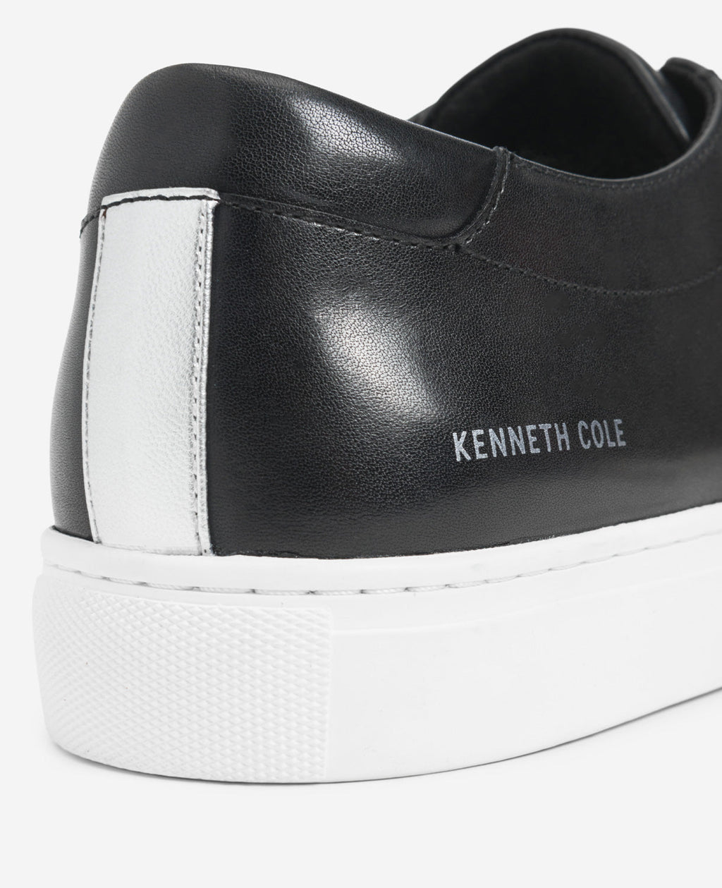 Kenneth Cole Men'S Kam Leather Sneaker With Logos Black