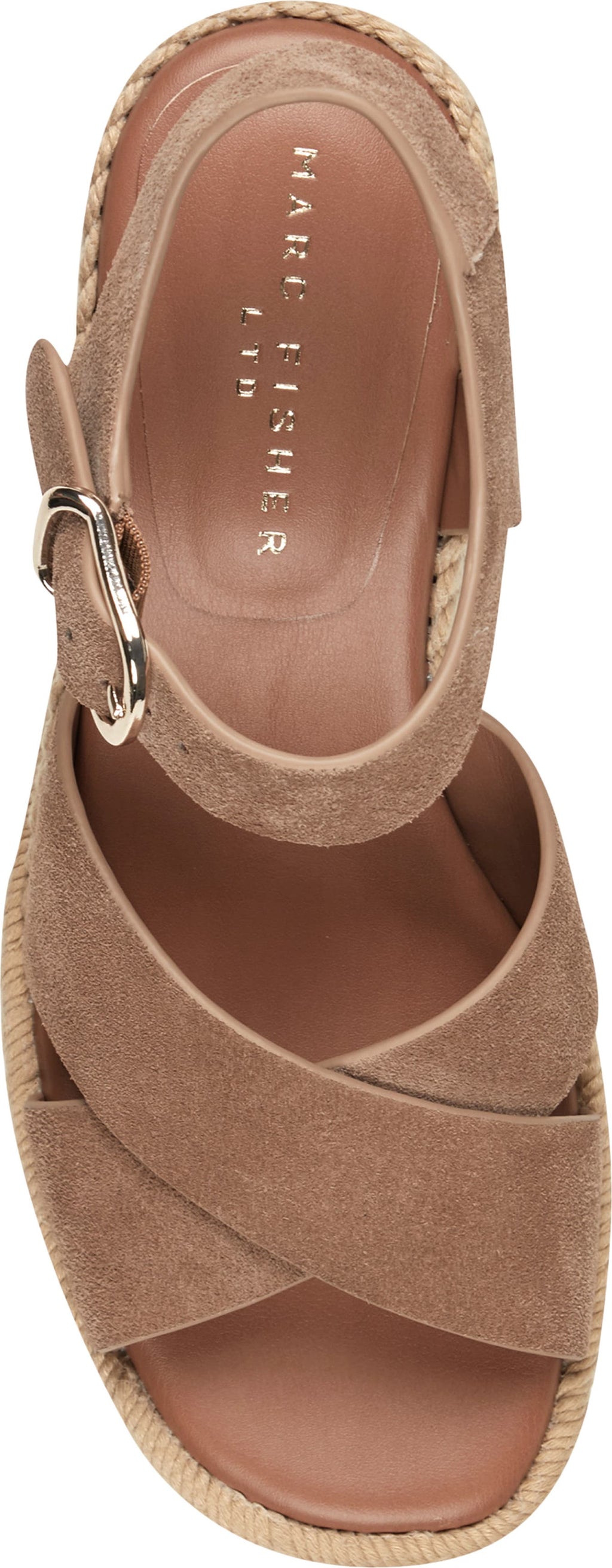 Marc Fisher Pasion Espadrille Ankle Strap Platform Wedge Sandal - Women's