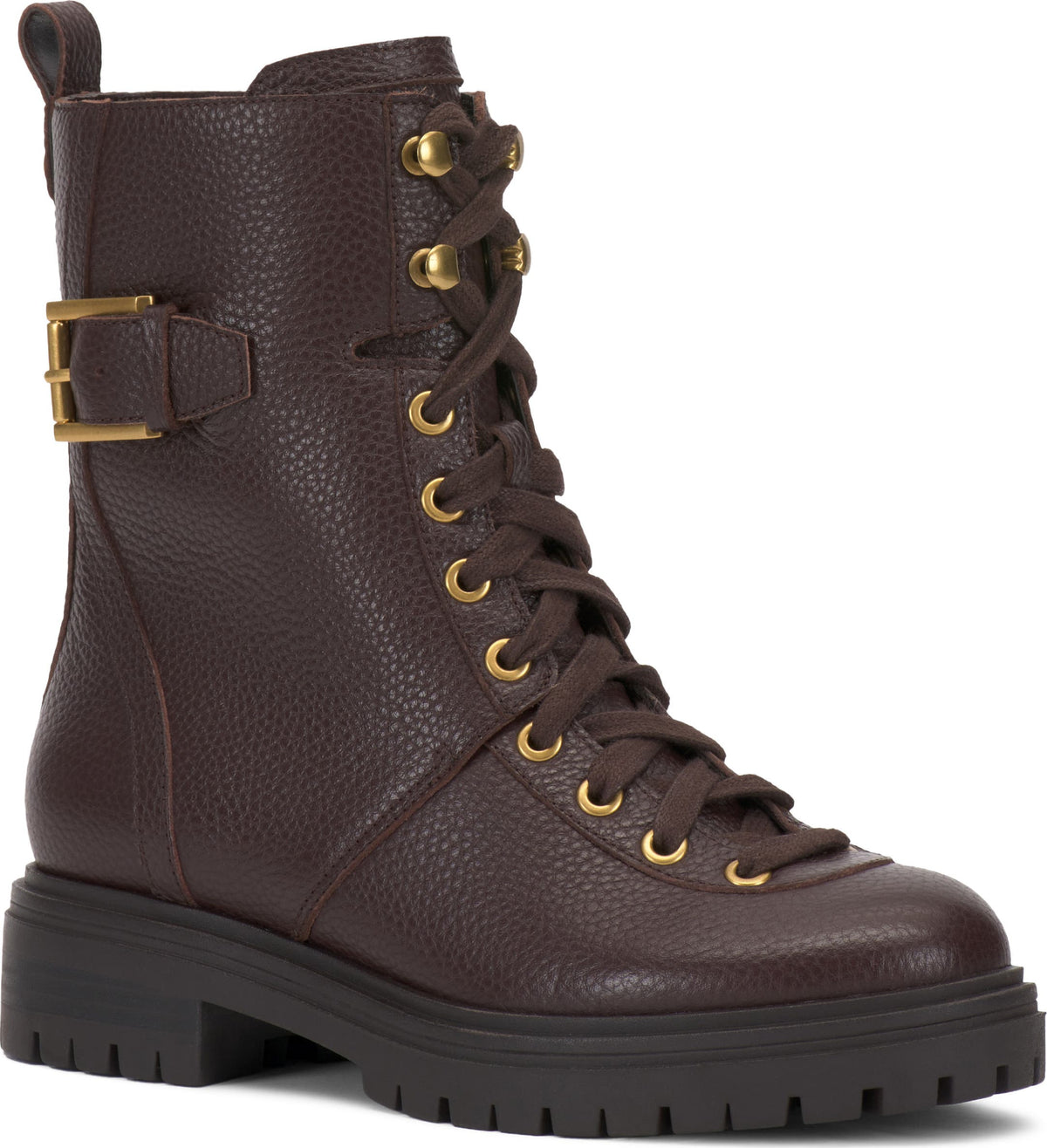 Vince Camuto Becinda Leather Combat Boot - Women's