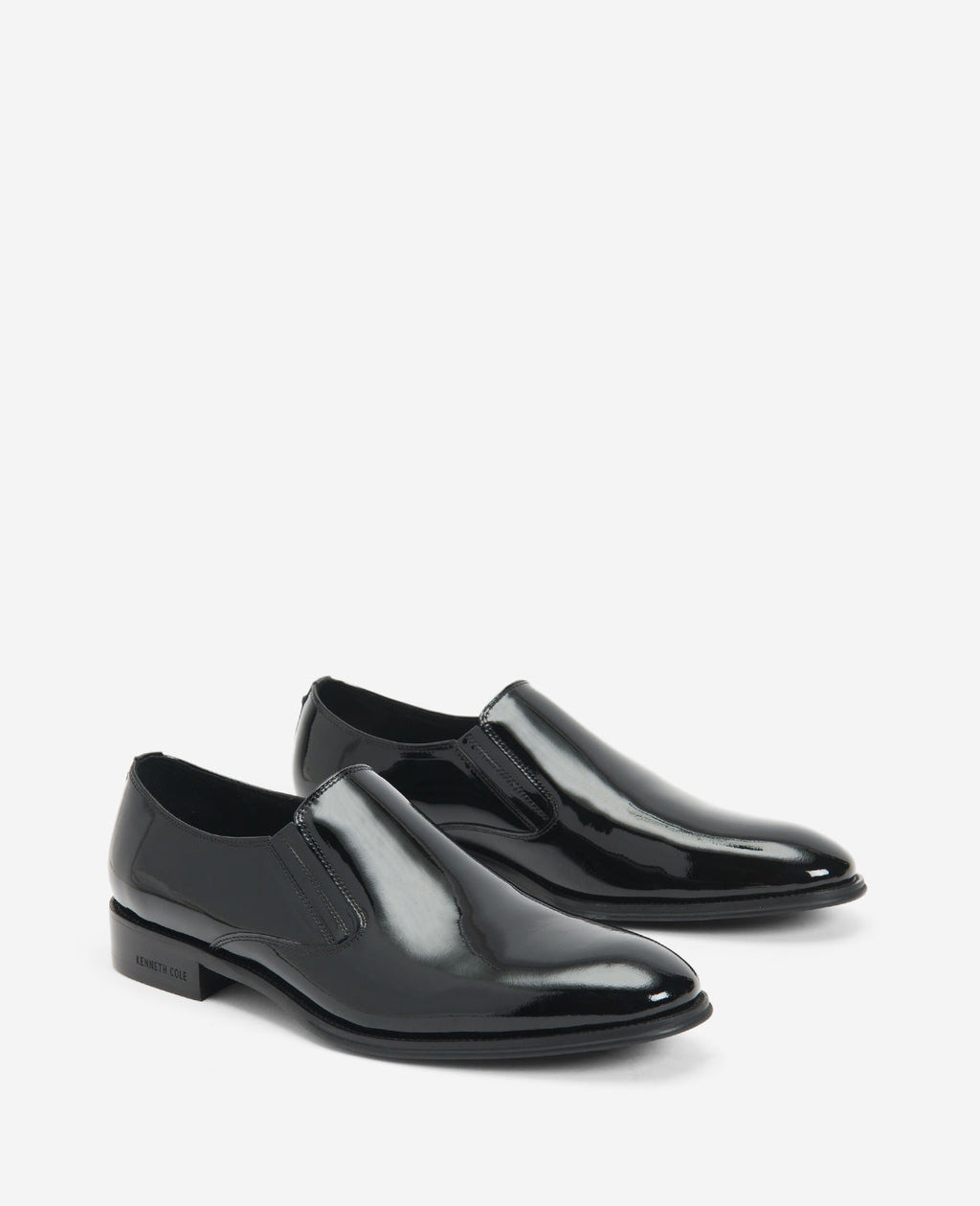 Kenneth Cole Tully Patent Slip-On Oxford With Techni-Coles Black