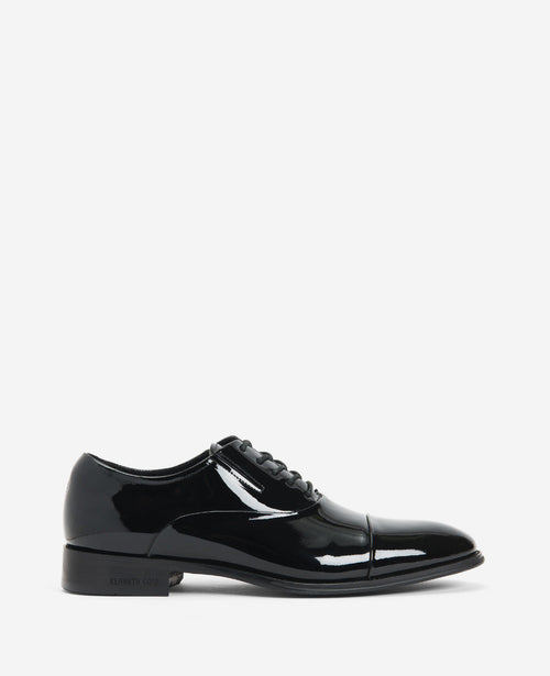 Kenneth Cole Tully Patent Leather Cap Toes Black
