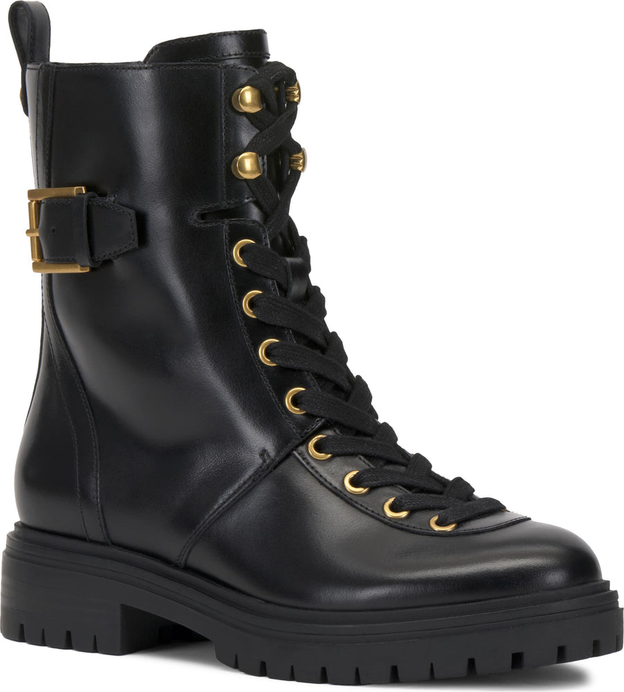 Vince Camuto Becinda Leather Combat Boot - Women's