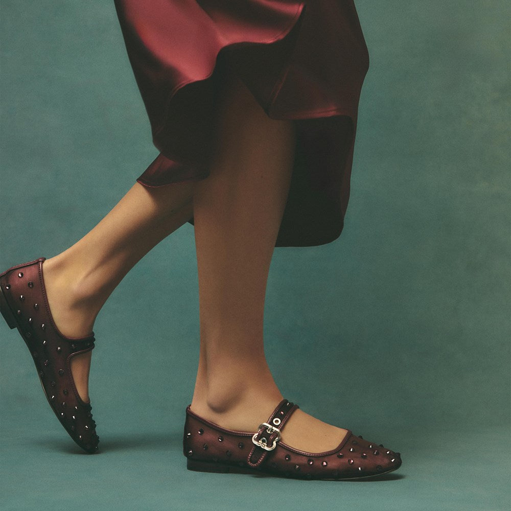 Sam Edelman Women's Michaela Shine Mary Jane Flats