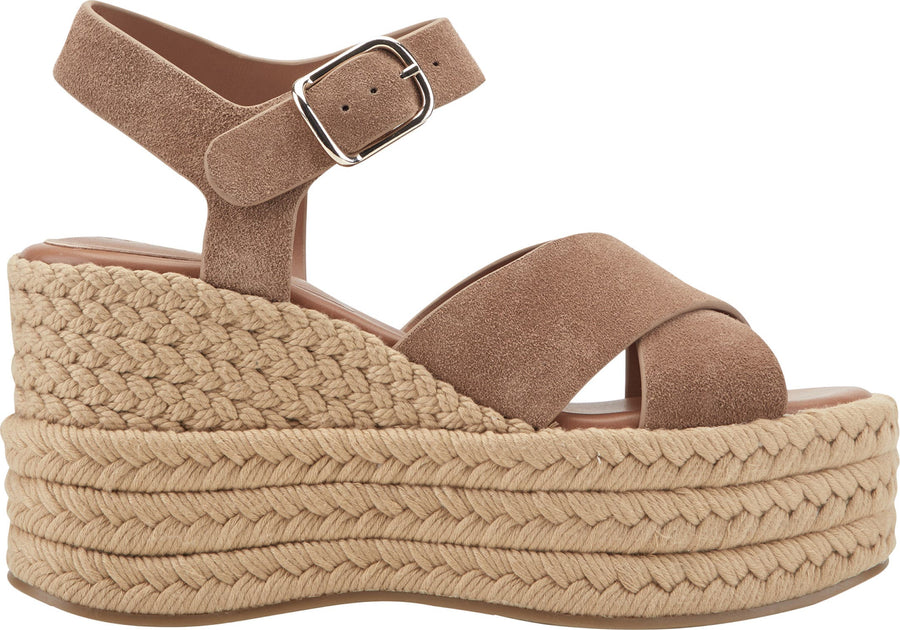 Marc Fisher Pasion Espadrille Ankle Strap Platform Wedge Sandal - Women's