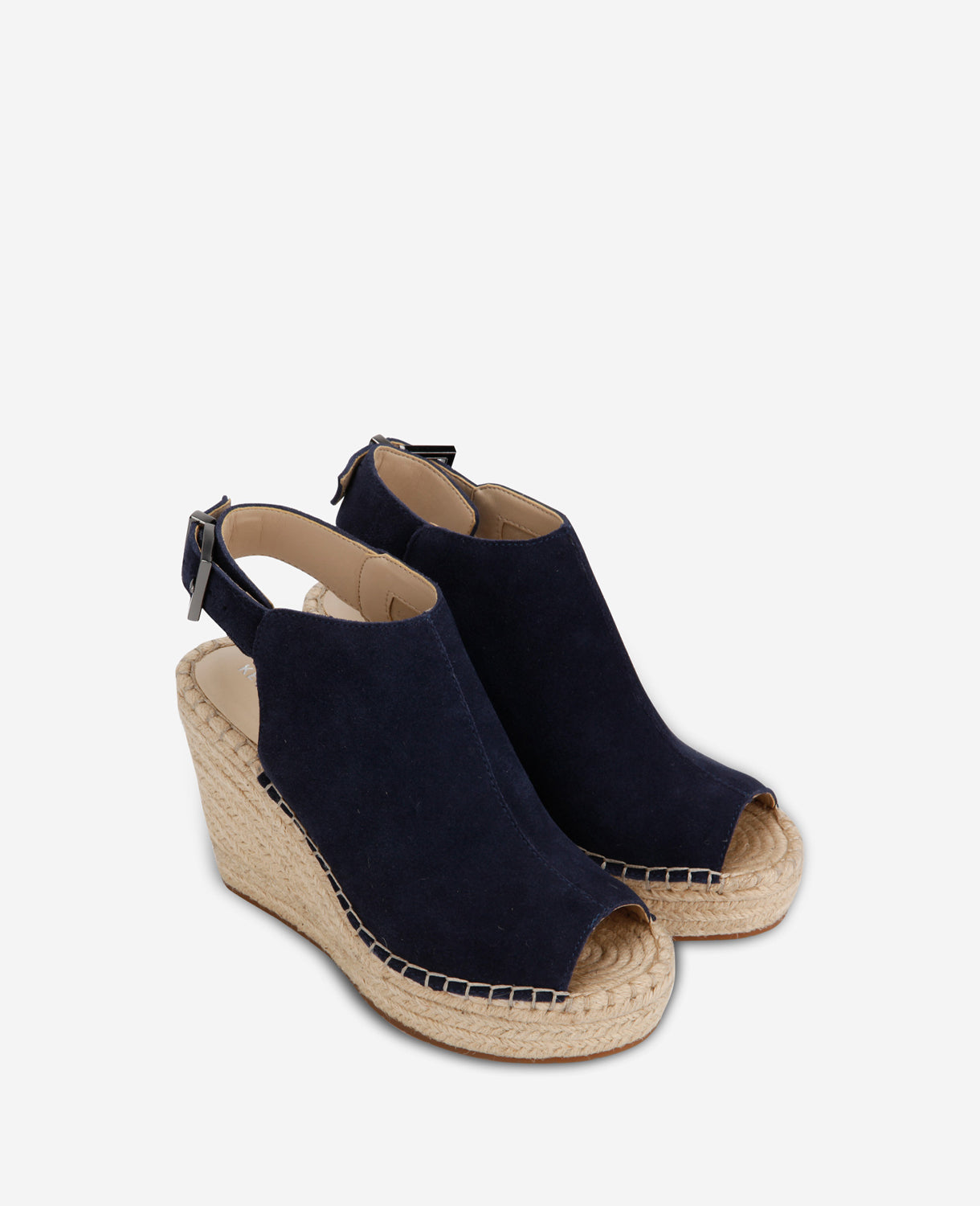 Kenneth Cole Olivia Espadrille Wedge Sandals Navy