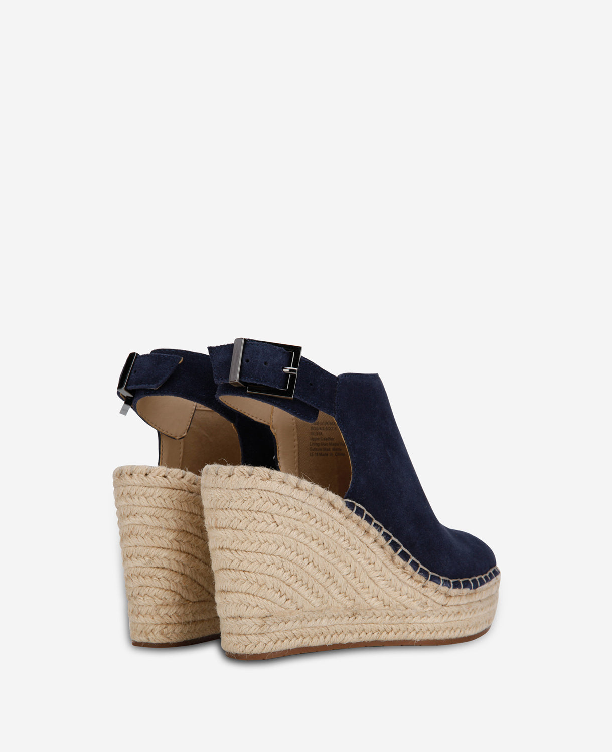 Kenneth Cole Olivia Espadrille Wedge Sandals Navy