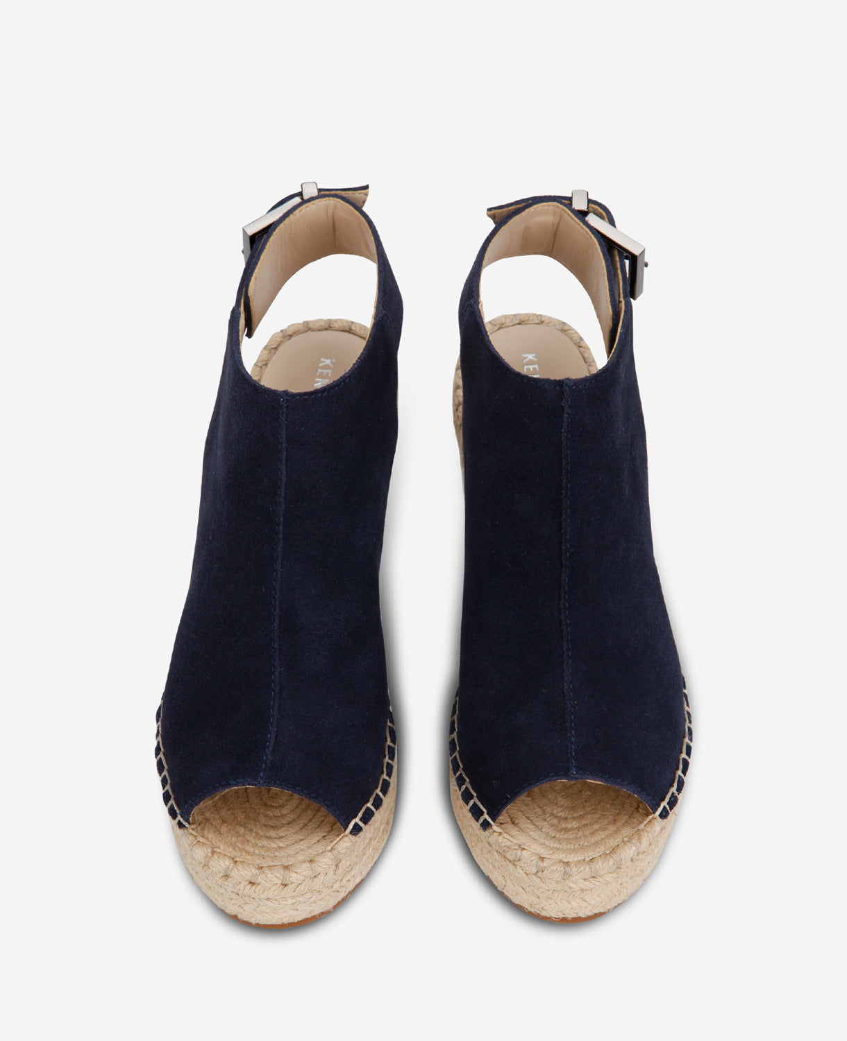 Kenneth Cole Olivia Espadrille Wedge Sandals Navy