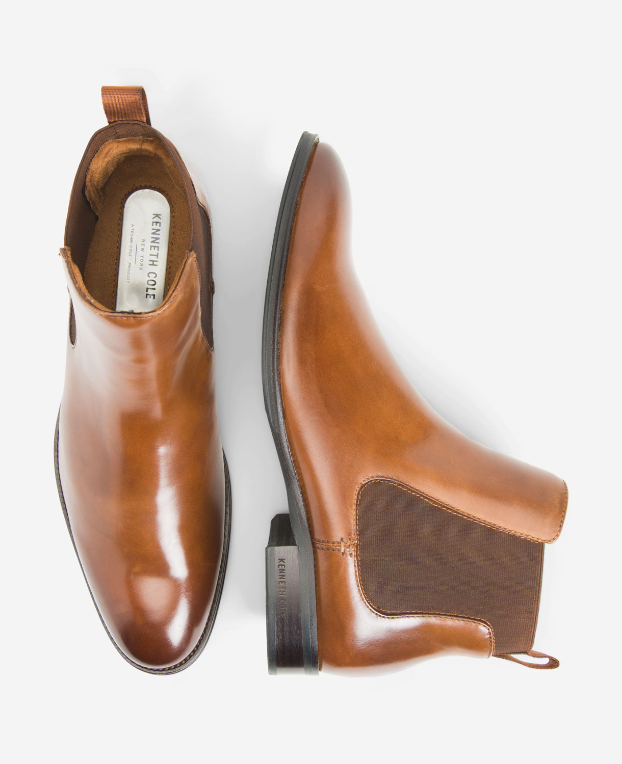 Kenneth Cole Classic Chelsea Boots Cognac