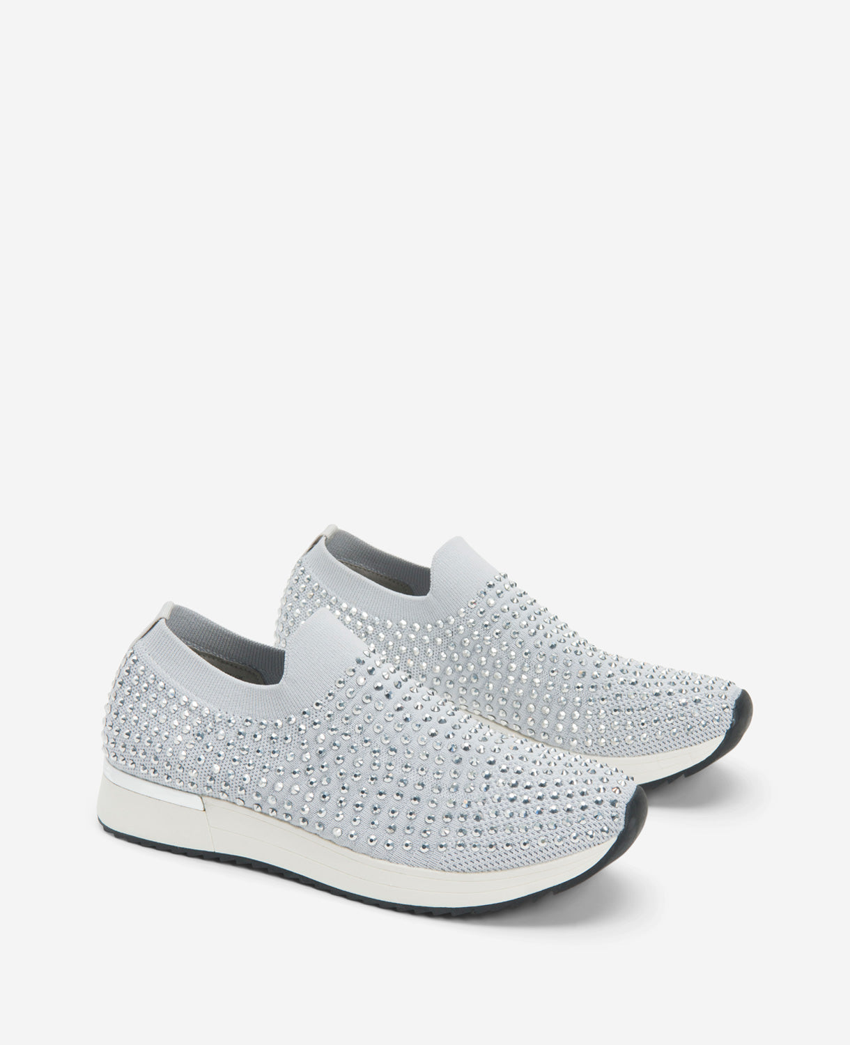 Kenneth Cole Reaction- The Cameron Jewel Jogger Slip-On Sneakers Grey