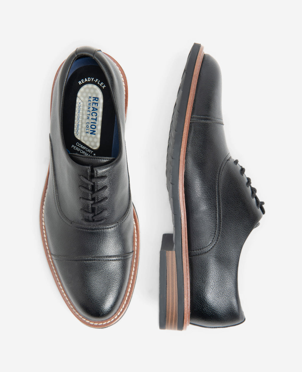 Kenneth Cole Reaction - Klay Cap Toe Oxford With Flexs Black