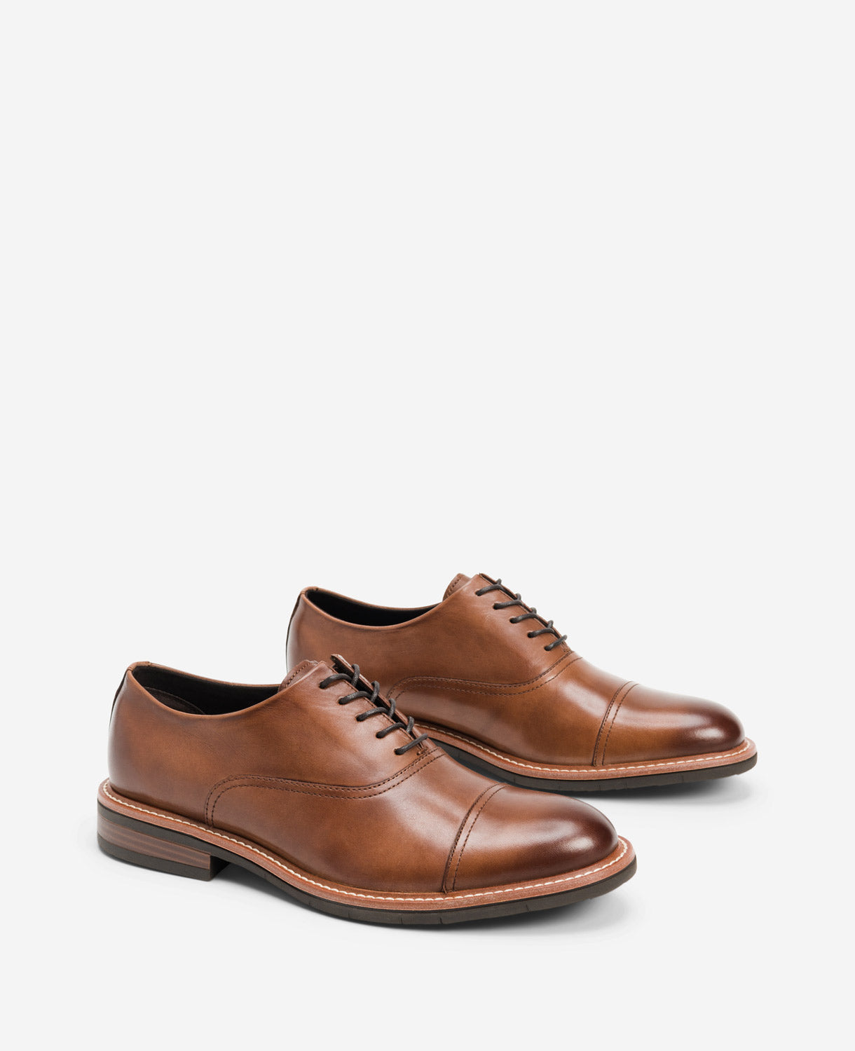 Kenneth Cole Reaction - Klay Cap Toe Oxford With Flexs Cognac